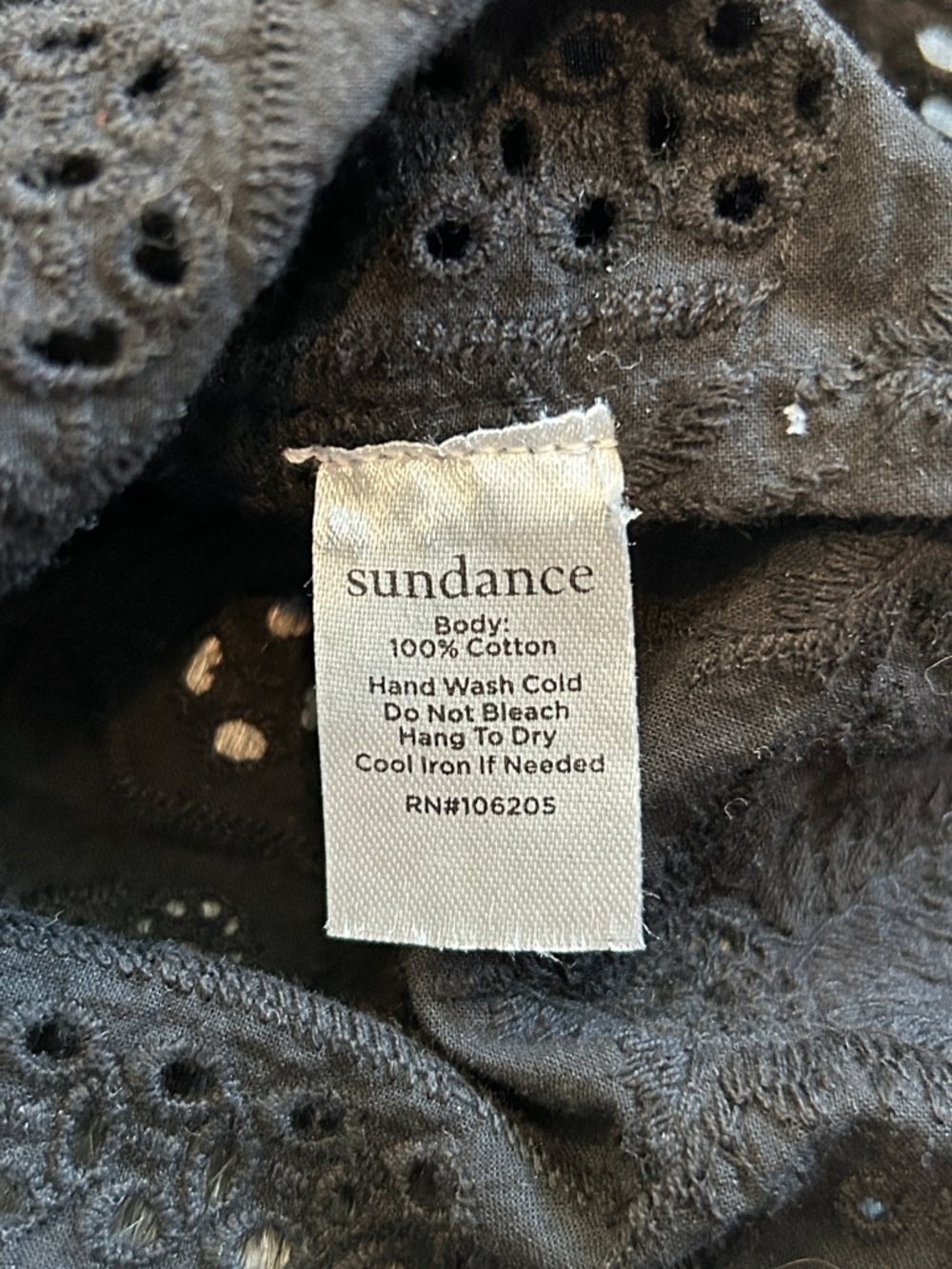 Sundance 100% Cotton Scalloped Hem Eyelet Embroidered Tank Top Boho
Black Small - Picture 7 of 7